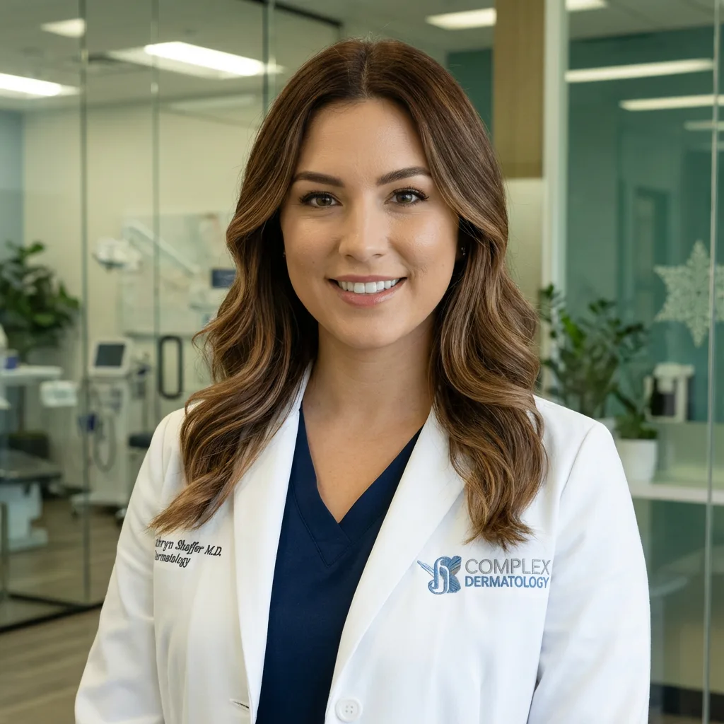 Dr. Kathryn Shaffer - Board-Certified Dermatologist specializing in LED light therapy and advanced skincare treatments